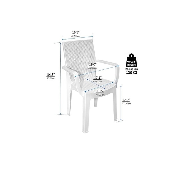 Inval Corsa 6Seat Dining Table and Chair Set.