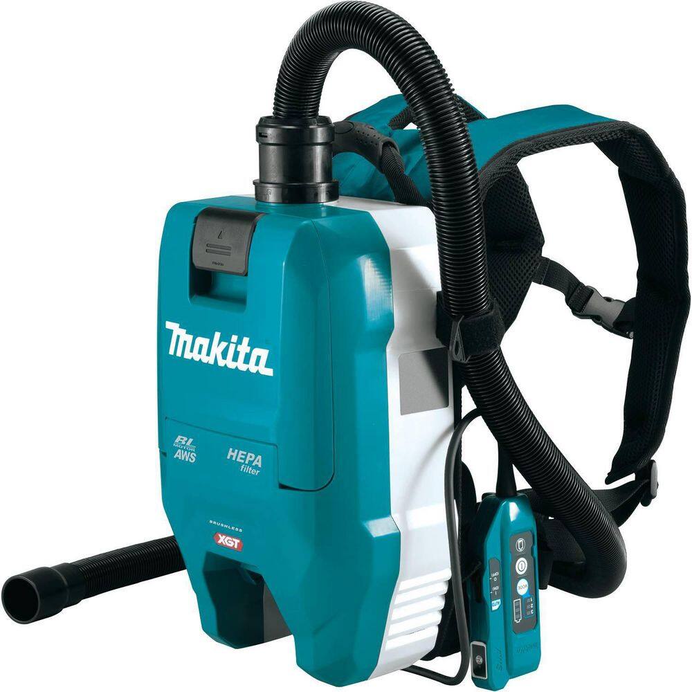 Makita 40-Volt Max XGT Brushless 12 Gal. HEPA Filter Cordless Backpack Vacuum Dry Dust Extractor Kit AWS Capable Tool Only GCV06Z