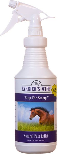 Farrier's Wife Stop the Stomp Natural Pest Repellant Horse Spray， 32-oz bottle