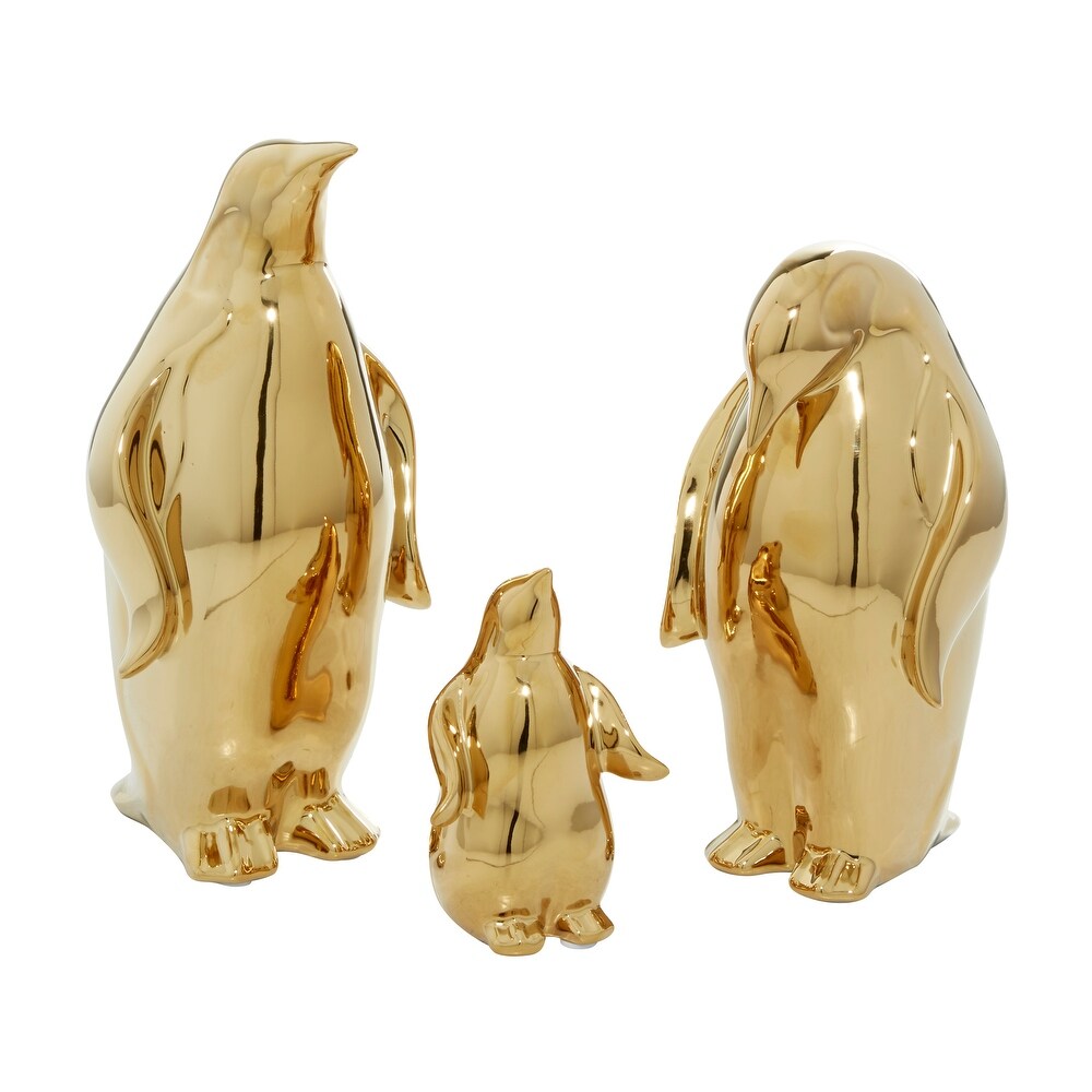 Gold Porcelain Glam Sculpture (Set of 3)   S/3 11\