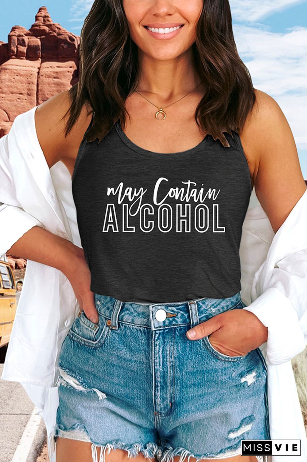 May Contain Alcohol Tank Top