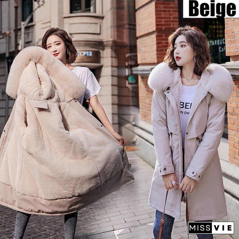 New Fashion Women's Winter Down Coat Clothes Cotton-Padded Thickening Down Casual Winter Coat Long Jacket Down Parka XS-6XL