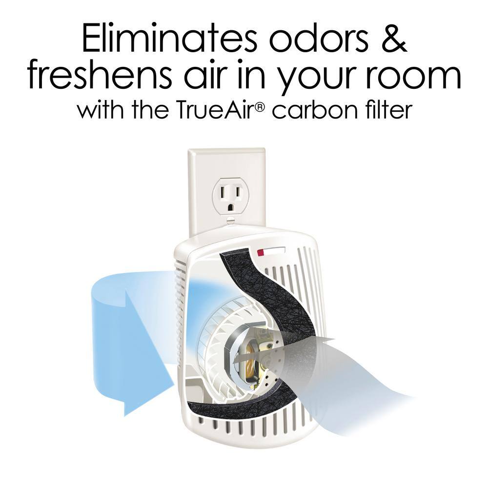 TRUEAIR Plug Mount Odor Eliminator Air Purifier 04530G