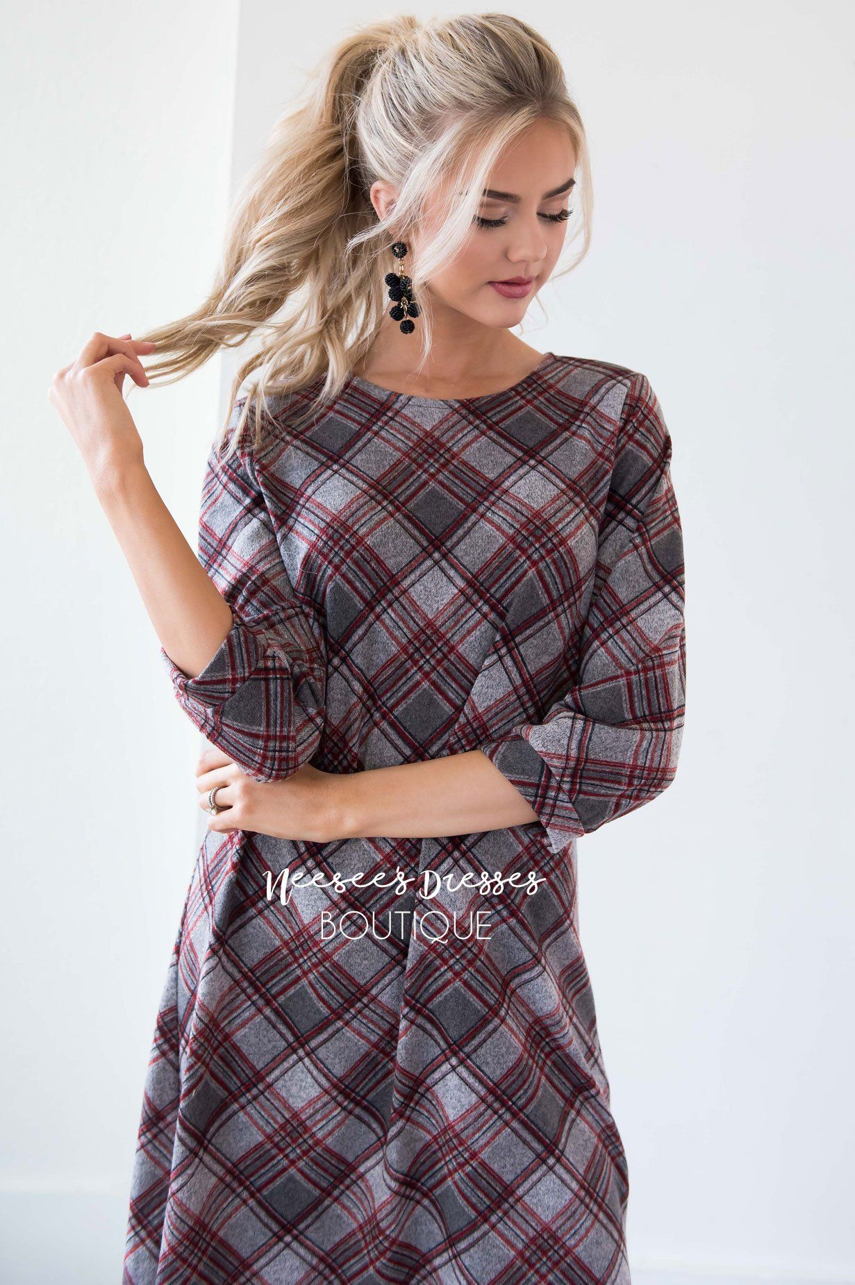 The Teresia Plaid Swing Dress