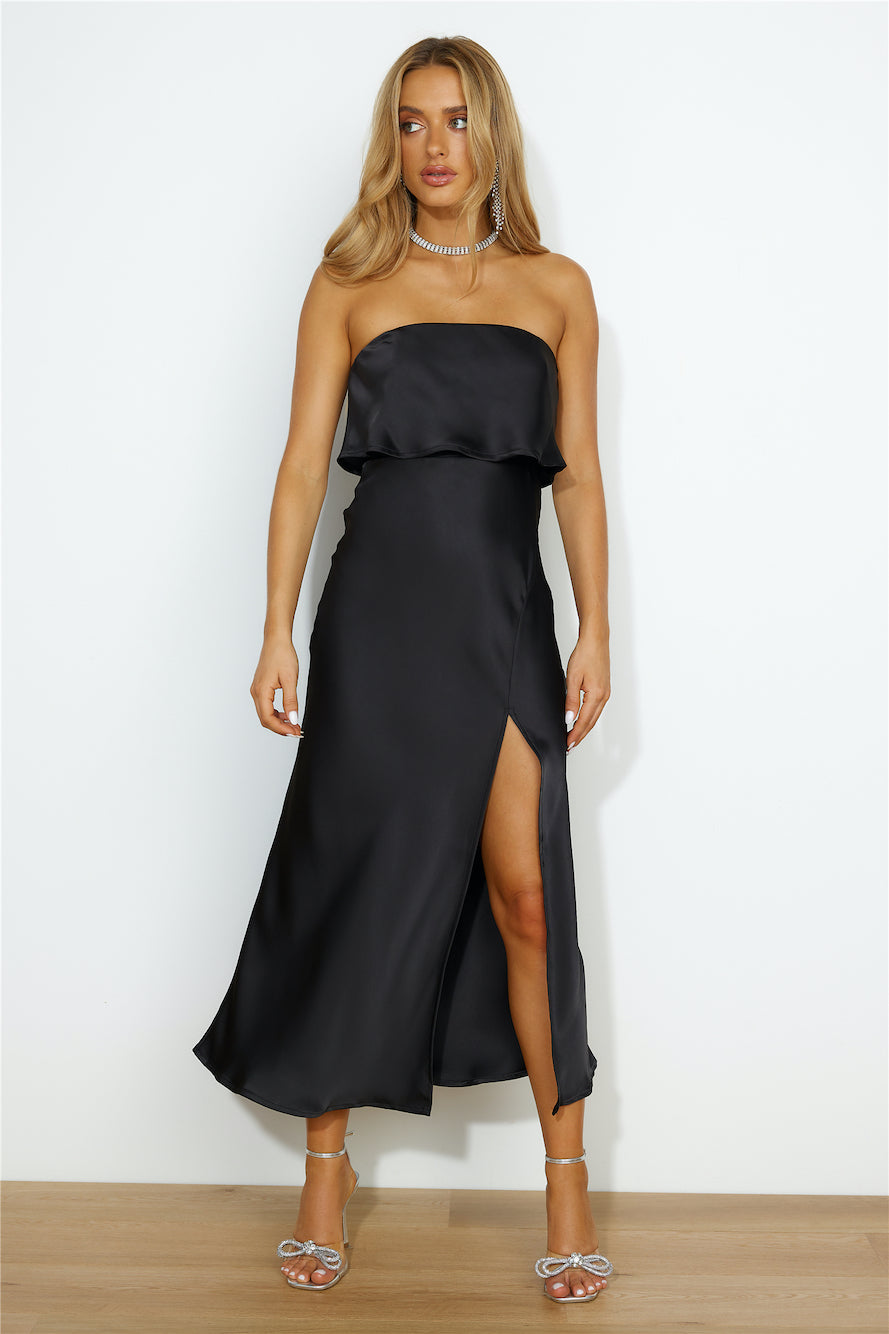 Sultry Mood Maxi Dress BLACK