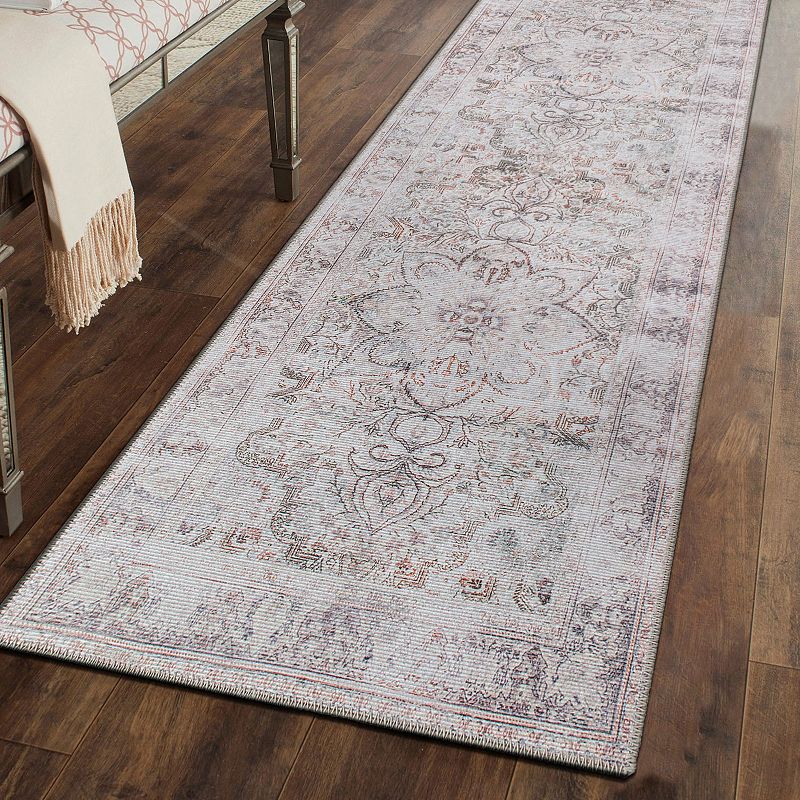 World Rug Gallery Bohemian Distressed Vintage Machine Washable Area Rug