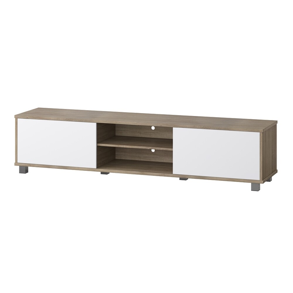 Hollywood Low Profile TV Stand With Doors for TV's up to 85\