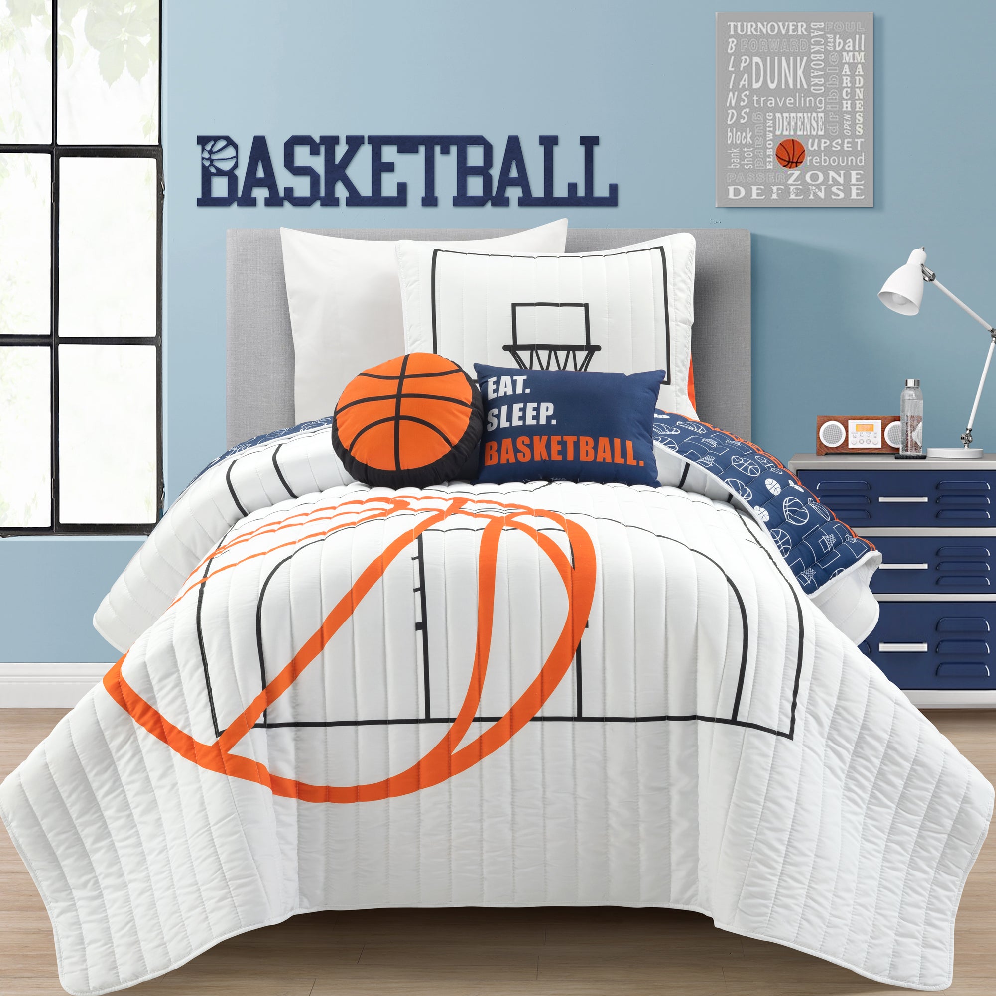 Basketball Game Quilt Set