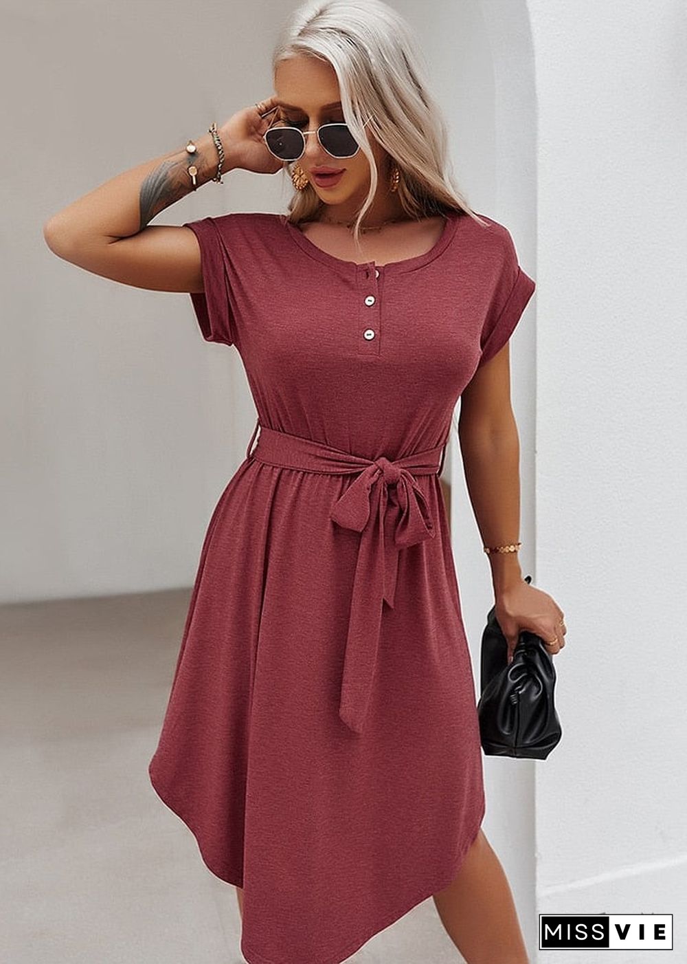 Boho Casual Style Midi Dress Anaya