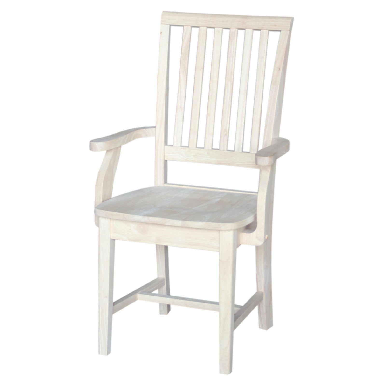 International Concepts Wood Mission Side Chair with Arms - 39.2