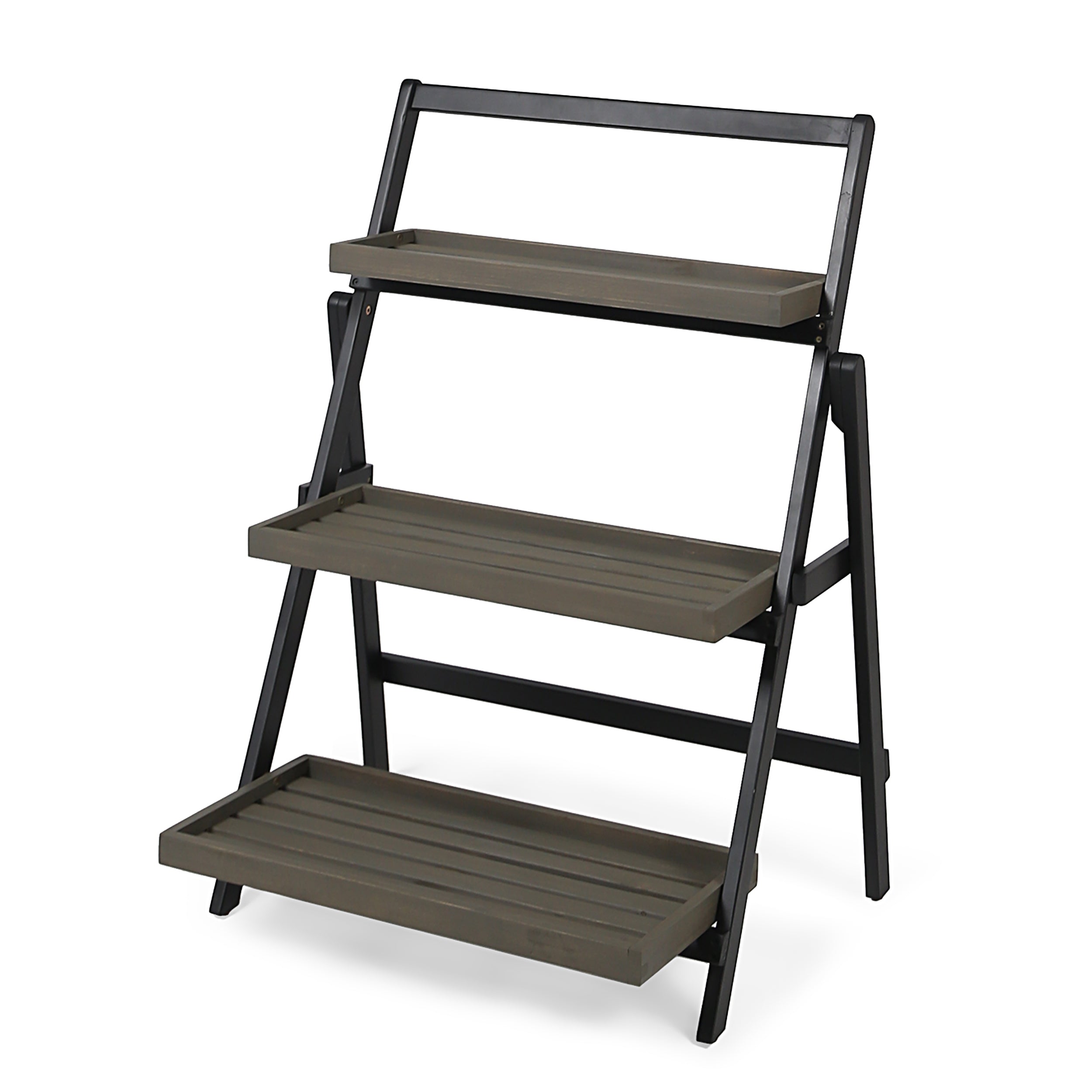 Mesbin Outdoor Acacia Wood Planter Stand