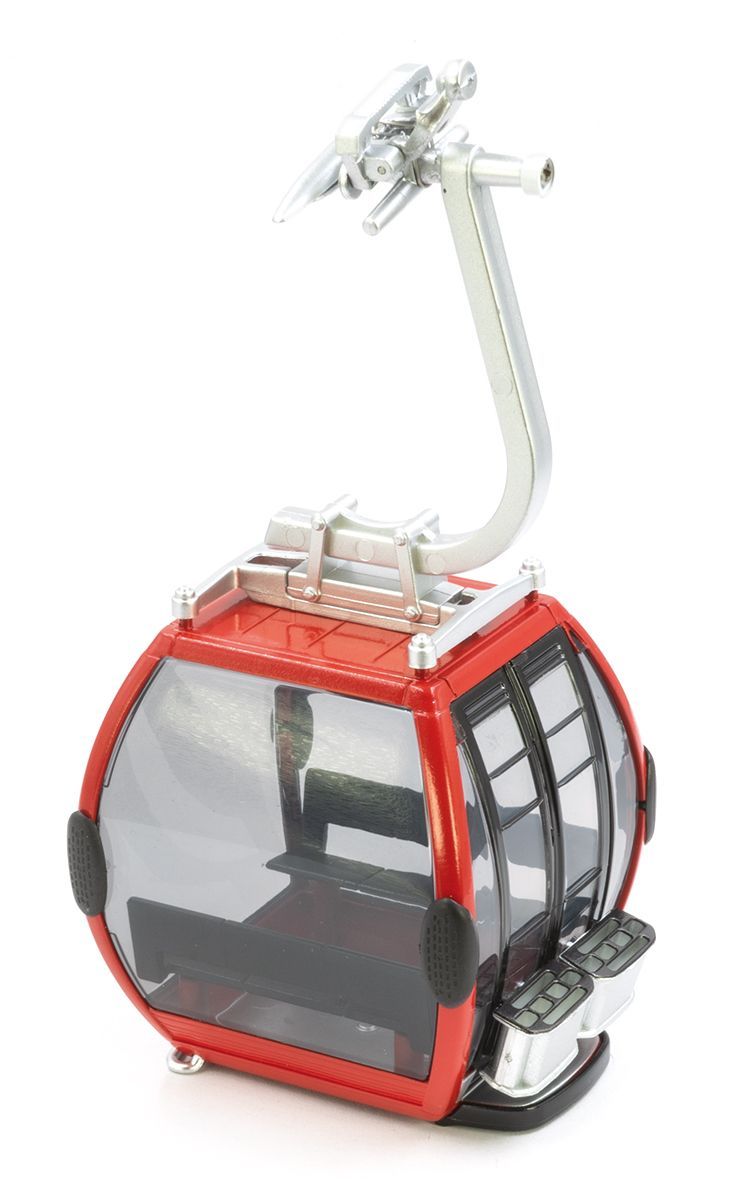 3 Red & Black Ski Lift Gondola 1:32 Scale