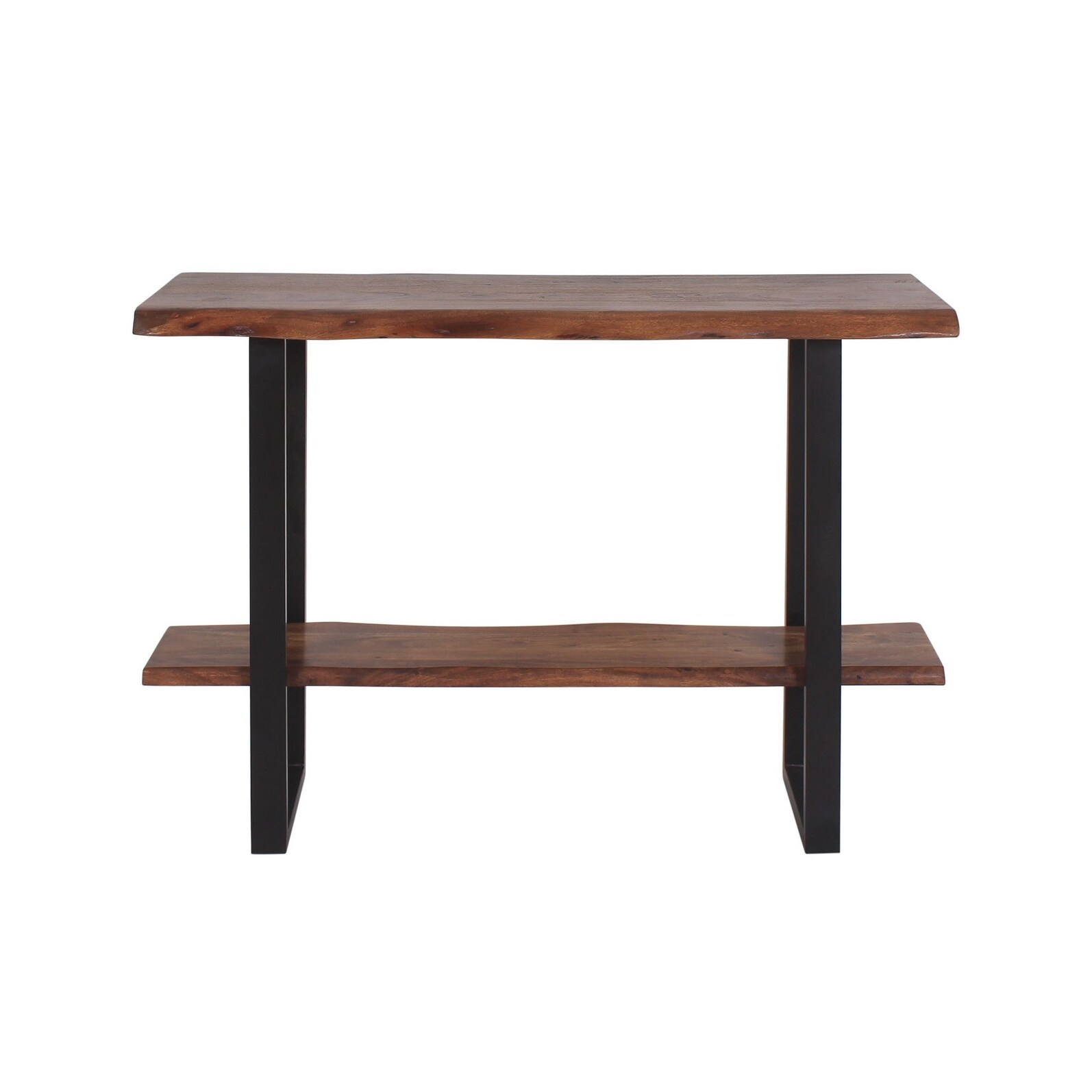 Sofi Acacia Wooden Console With Iron Legs