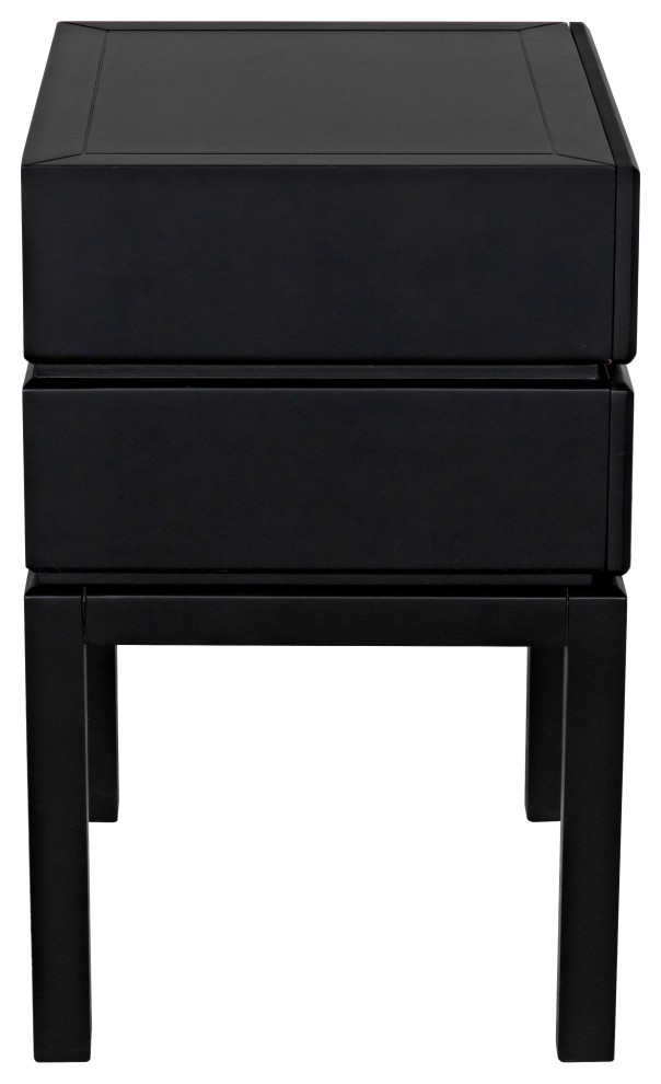 Andras Side Table  Black   Transitional   Side Tables And End Tables   by Noir  Houzz