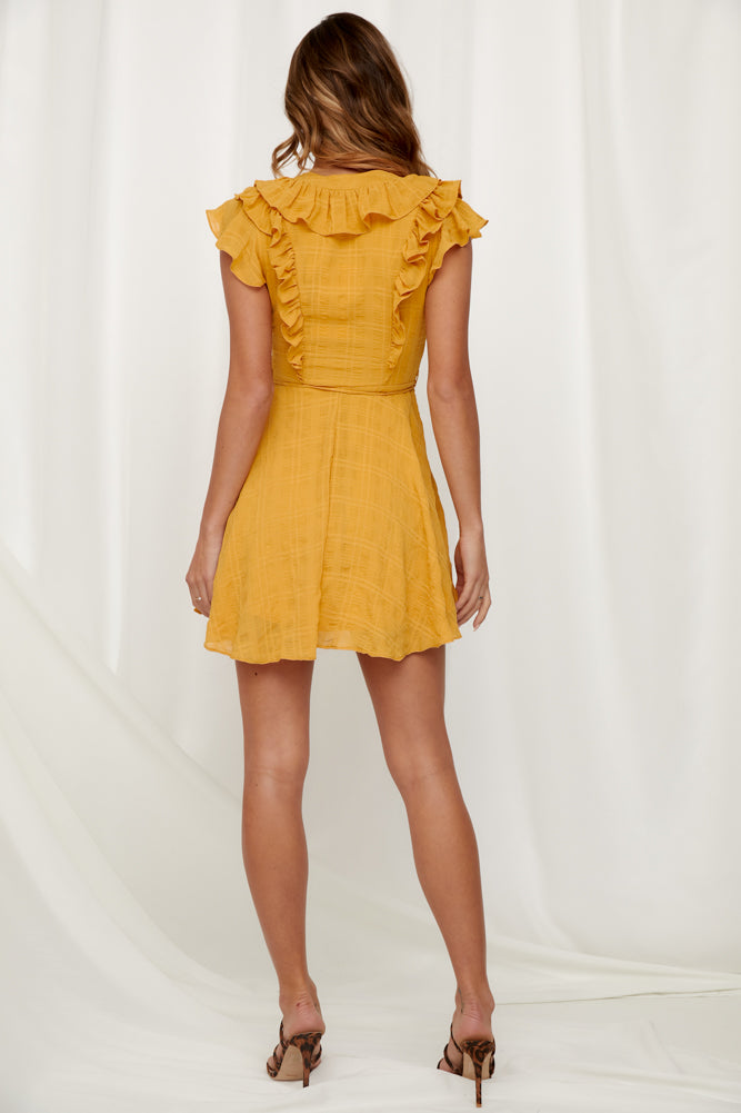 Lost Town Dress Mustard