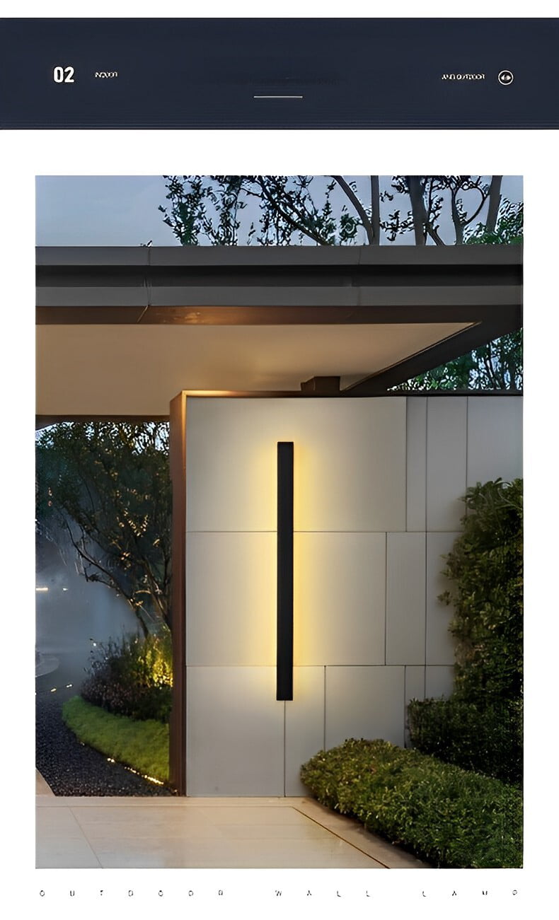 Censlighting Linear LED Outdoor Waterproof Wall Lamp IP67 Patio Hallway Lighting Garden Villa 3000K Lamp