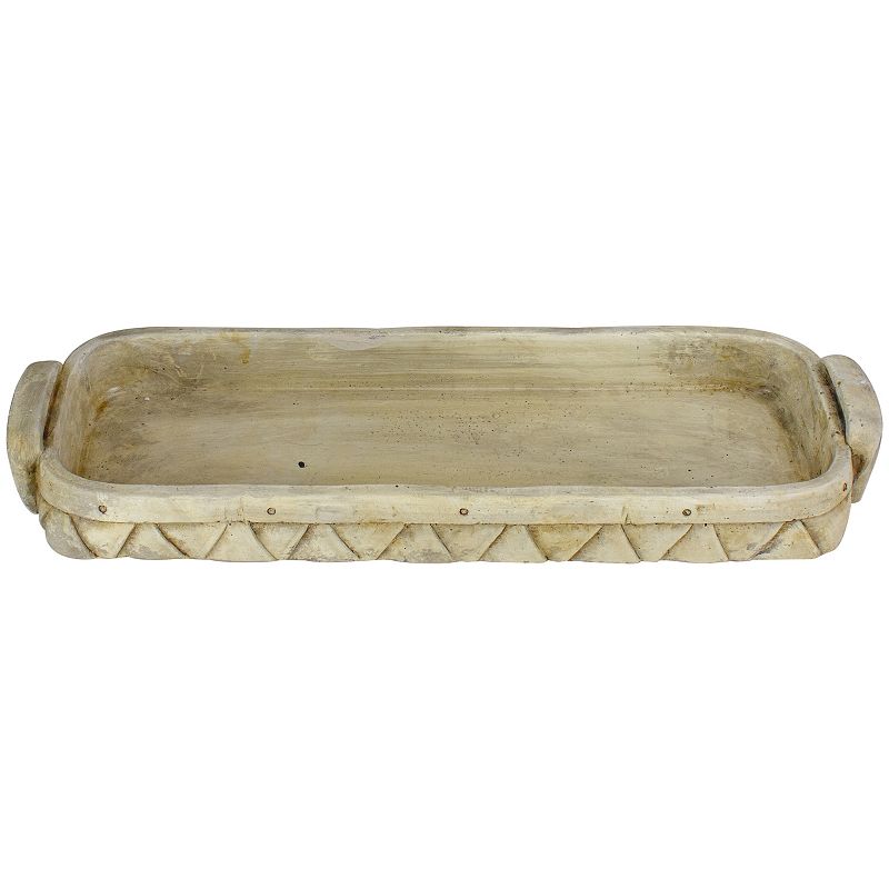 20 Beige Geometric Patterned Decorative Tray