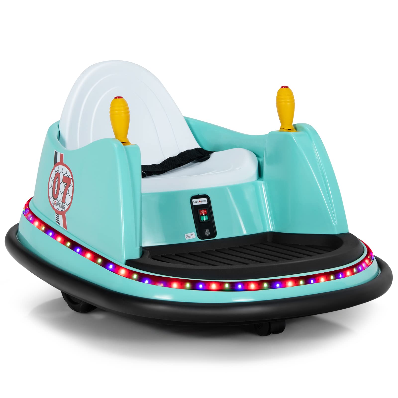 Costzon Bumper Car for Kids, 6V Battery Powered Electric Vehicle w/ Remote Control