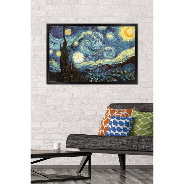 Starry Night Framed Poster Trends International