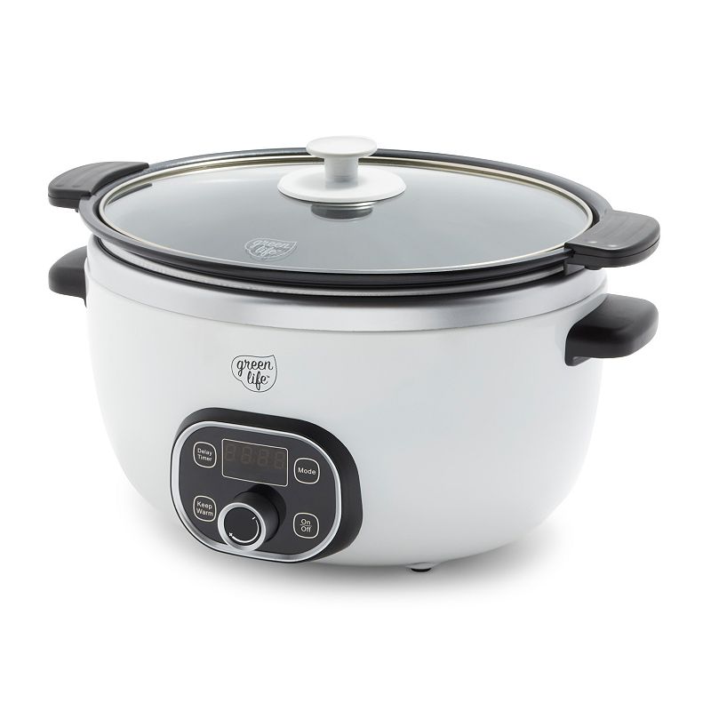 GreenLife Cook Duo Programmable 6-qt. PFAS-Free Ceramic Nonstick Slow Cooker