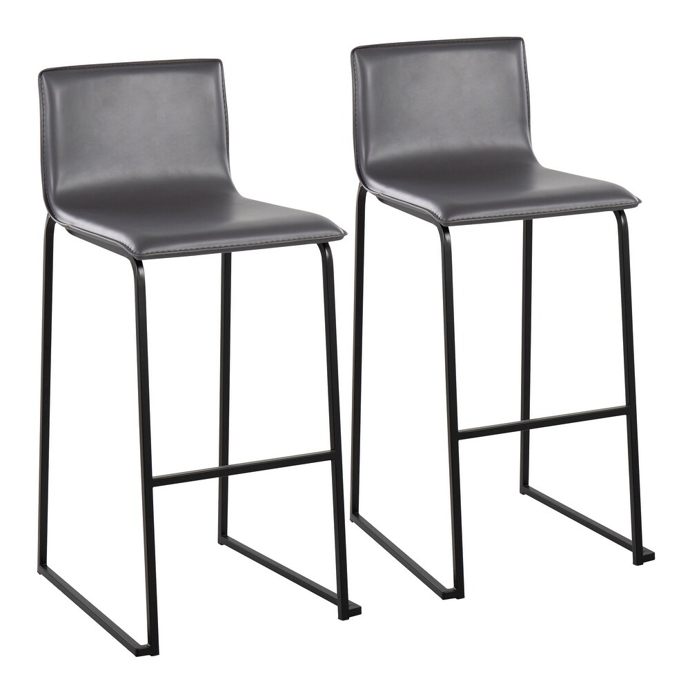 Silver Orchid Mara Upholstered Bar Stool   Set of 2