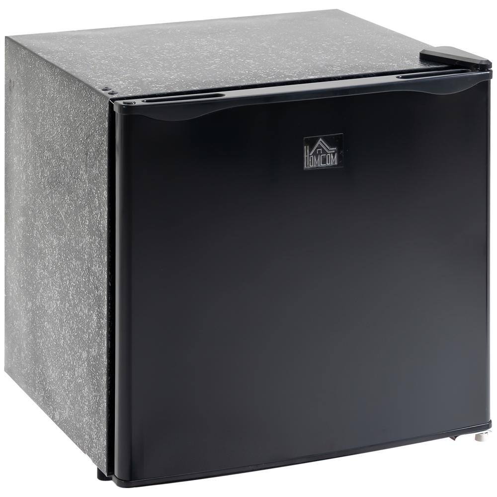 HOMCOM 1.1 Cu.Ft Mini Counterto Upright Fridge in Black with Freezer 800-127V80BK