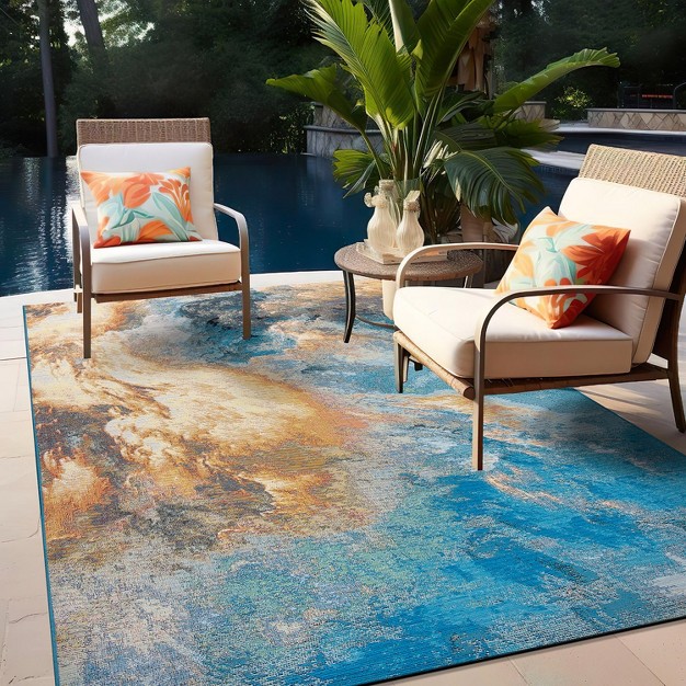 World Rug Gallery Contemporary Abstract Clouds Indoor outdoor Area Rug