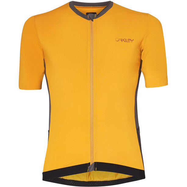 Oakley Point to Point Short Sleeve Jersey - Amber Yellow - 2022