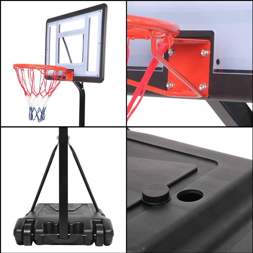 Zimtown Height Adjustable Portable Swimming Pool Basketball Hoop