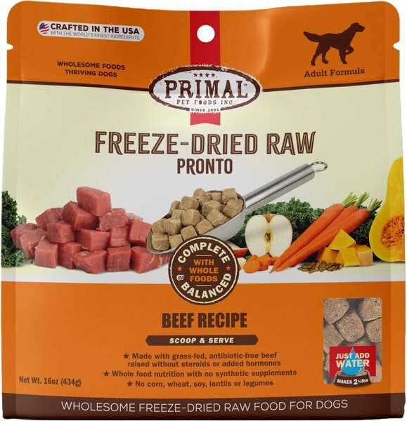 Primal Raw Pronto Beef Recipe Dog Freeze-Dried Food