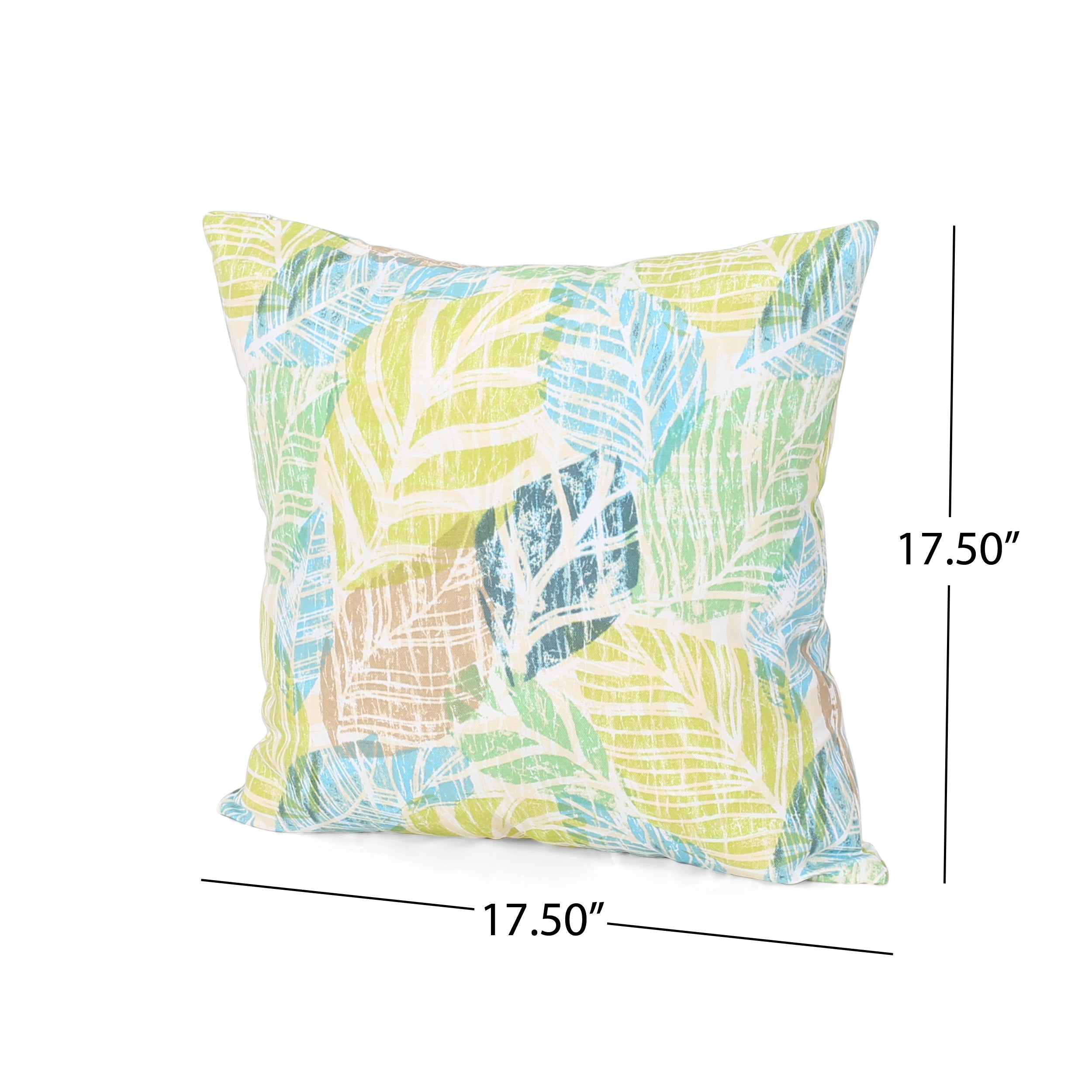 Kayliegh Outdoor Modern Square Water Resistant Fabric Pillow (Set of 2)