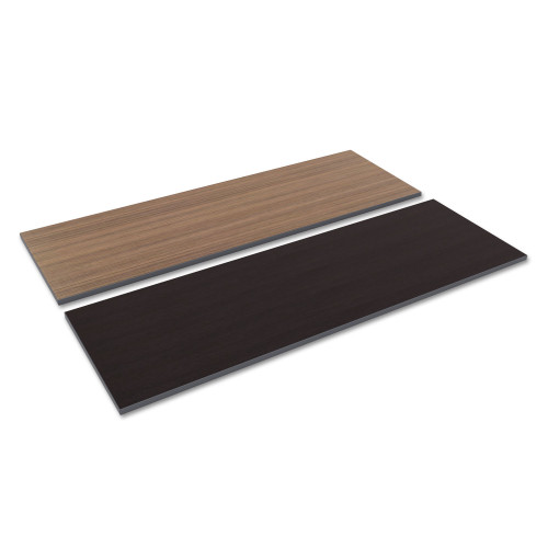 Alera Reversible Laminate Table Top， Rectangular， 71.5w x 23.63d， Espresso/Walnut (TT7224EW)