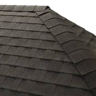 GAF Seal-A-Ridge Charcoal Hip and Ridge Cap Roofing Shingles (25 lin. ft. per Bundle) (45-Pieces) 0850180