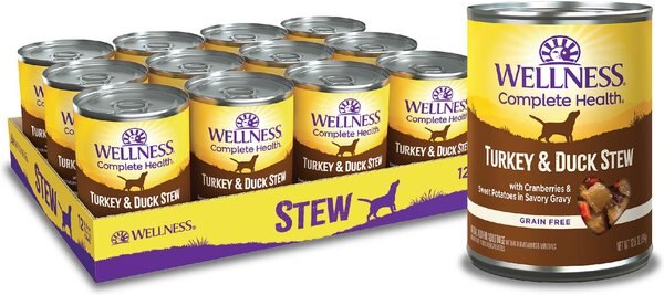 Wellness Turkey and Duck Stew with Sweet Potatoes and Cranberries Canned Dog Food