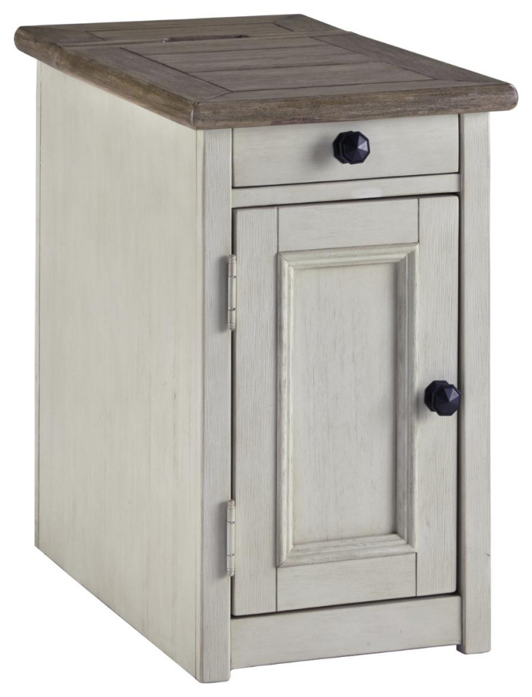 Bolanburg Chairside End Table with USB Ports  ampOutlets   Farmhouse   Side Tables And End Tables   by Ashley Furniture Industries  Houzz