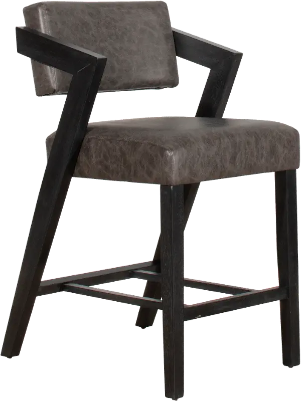 Snyder Black and Gray Counter Height Stool