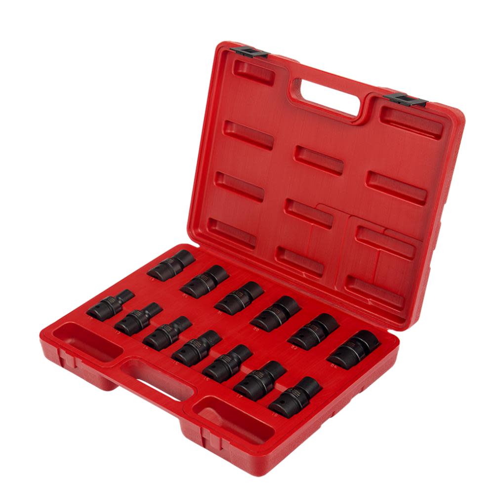 1/2 In. Drive Metric Universal Impact Socket Set 13 pc. ;