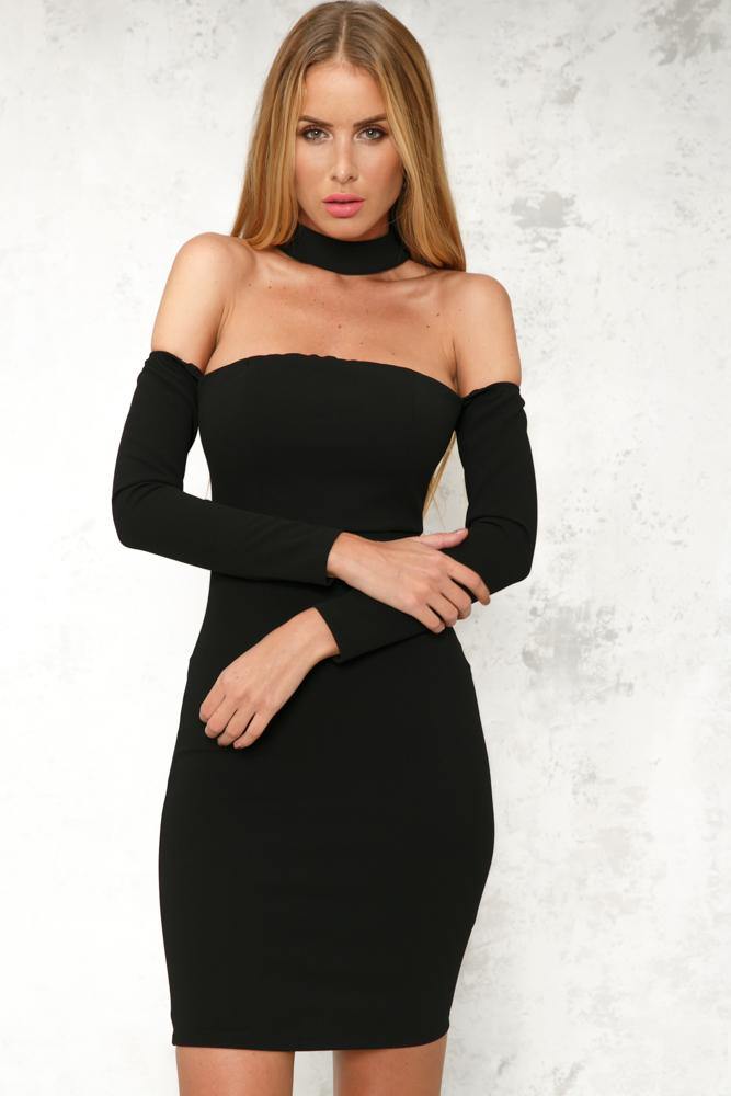 Head Banger Dress Black