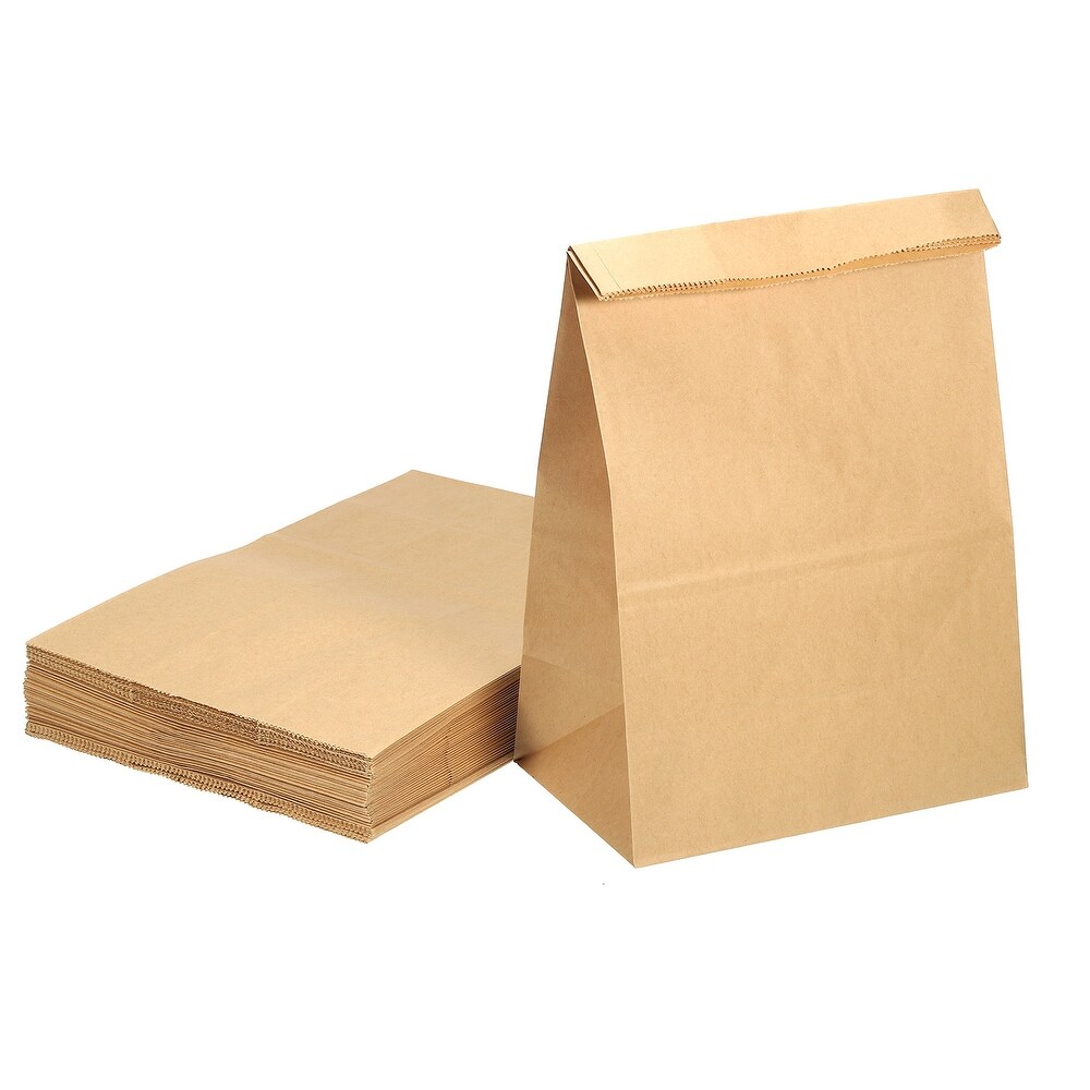 Paper Bags Brown Paper Grocery Bag 8lb 7.87x11.81x4.92 in 90g  Pack of 50