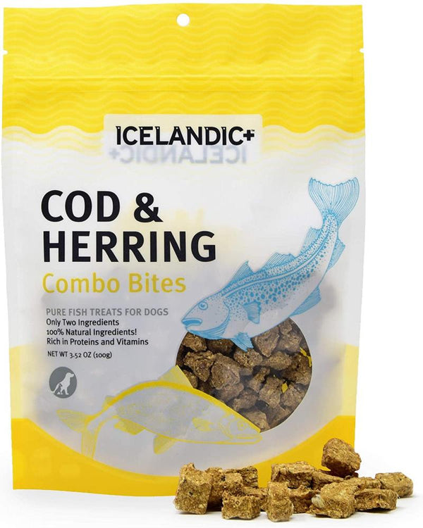 Icelandic+ Cod and Herring Combo Bites Fish Dog Treats