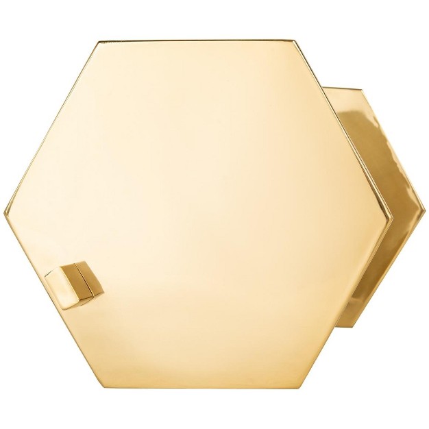 Aurea Hexagon C table Gold Safavieh