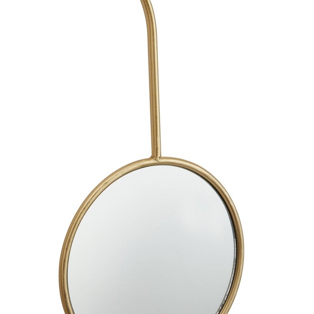 Modern Metal Wall Mirror Gold Cosmoliving By Cosmopolitan