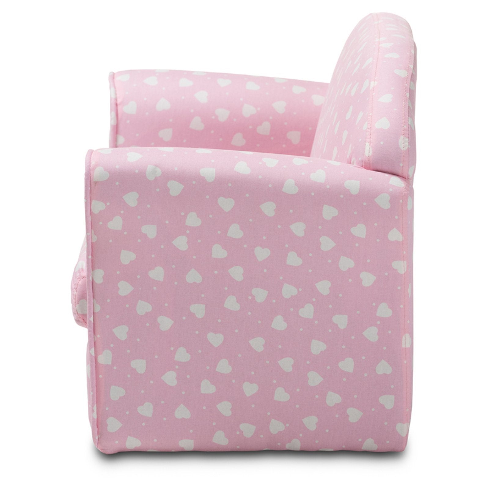 Baxton Studio Erica Heart Upholstered Kids Sofa