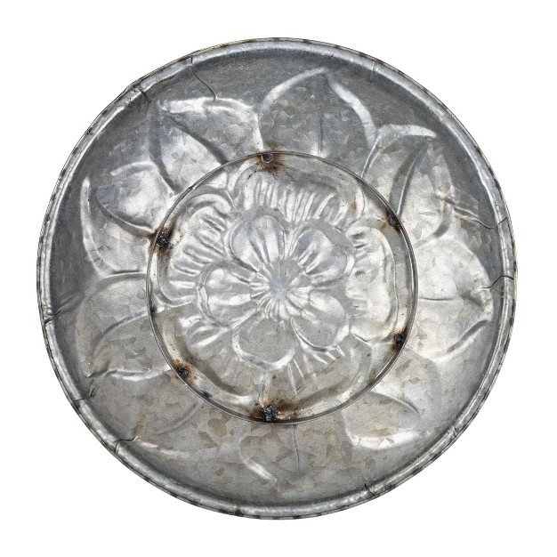 Flora Metal Decorative Tray Foreside Home amp Garden