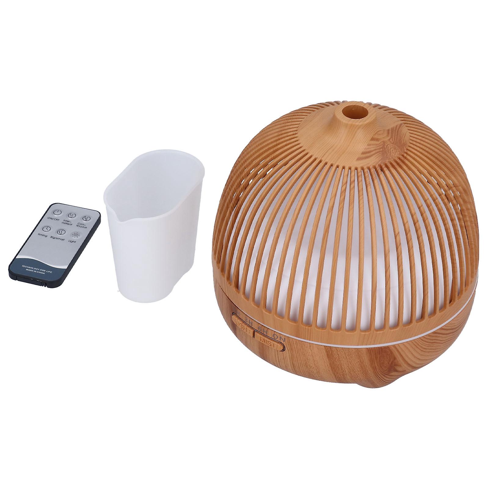 Household Air Humidifier 7 Color Changing LED Birdcage Hollow Ultrasonic Essential Oil Diffuser for Home 100‑240VUK Plug