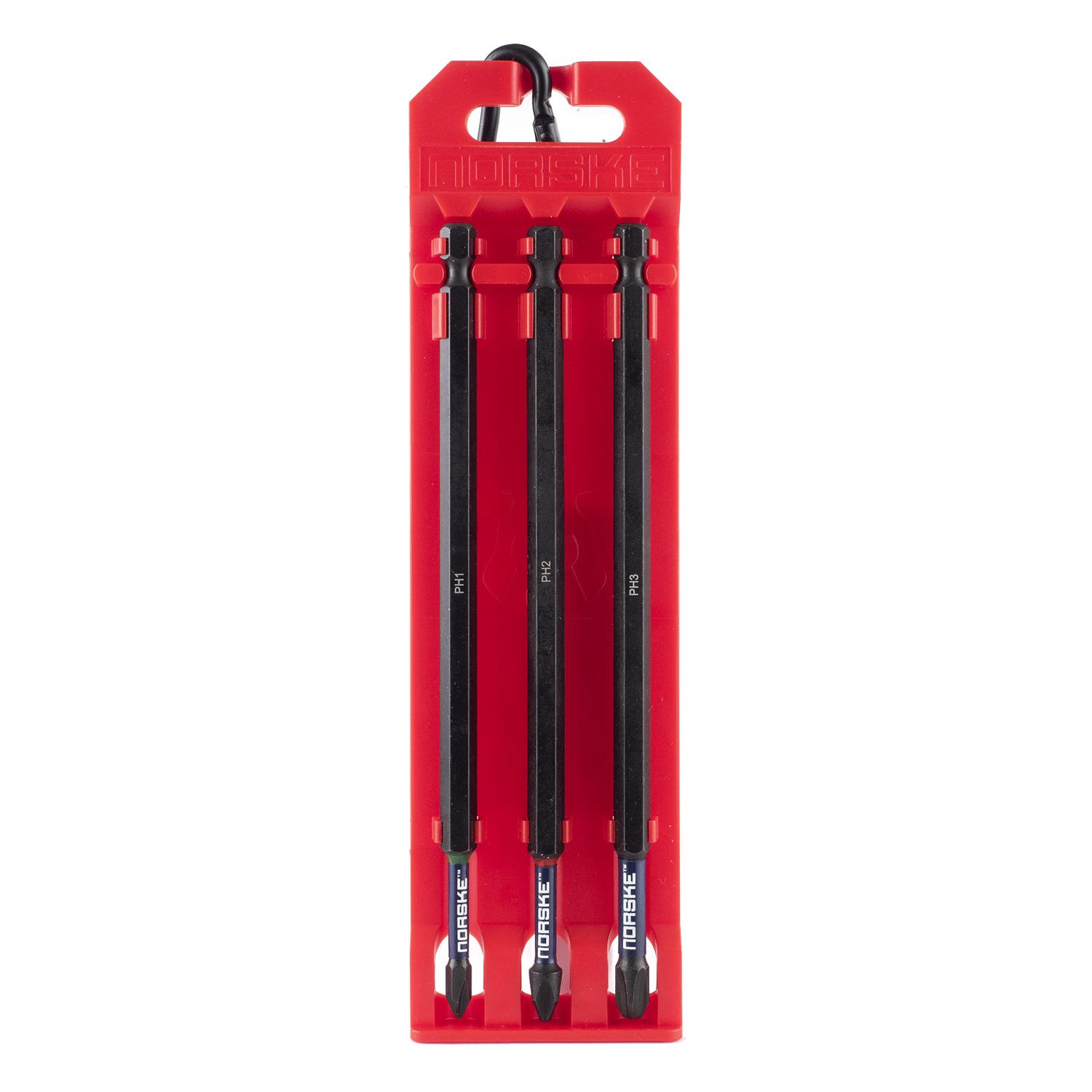 Norske Hex Assorted X 6 in. L Bit Clip S2 Tool Steel 3 pk