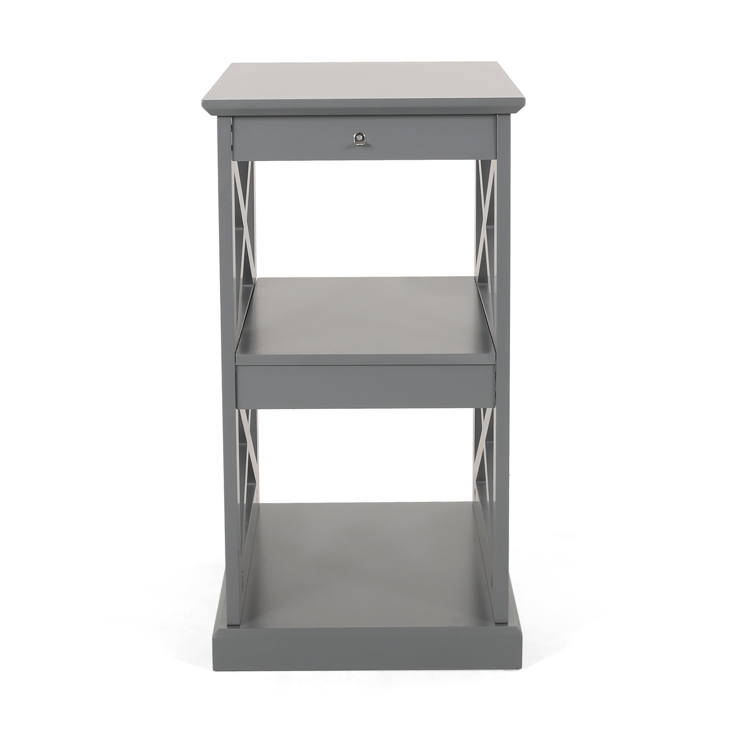 Redett Contemporary 2 Shelf Side Table