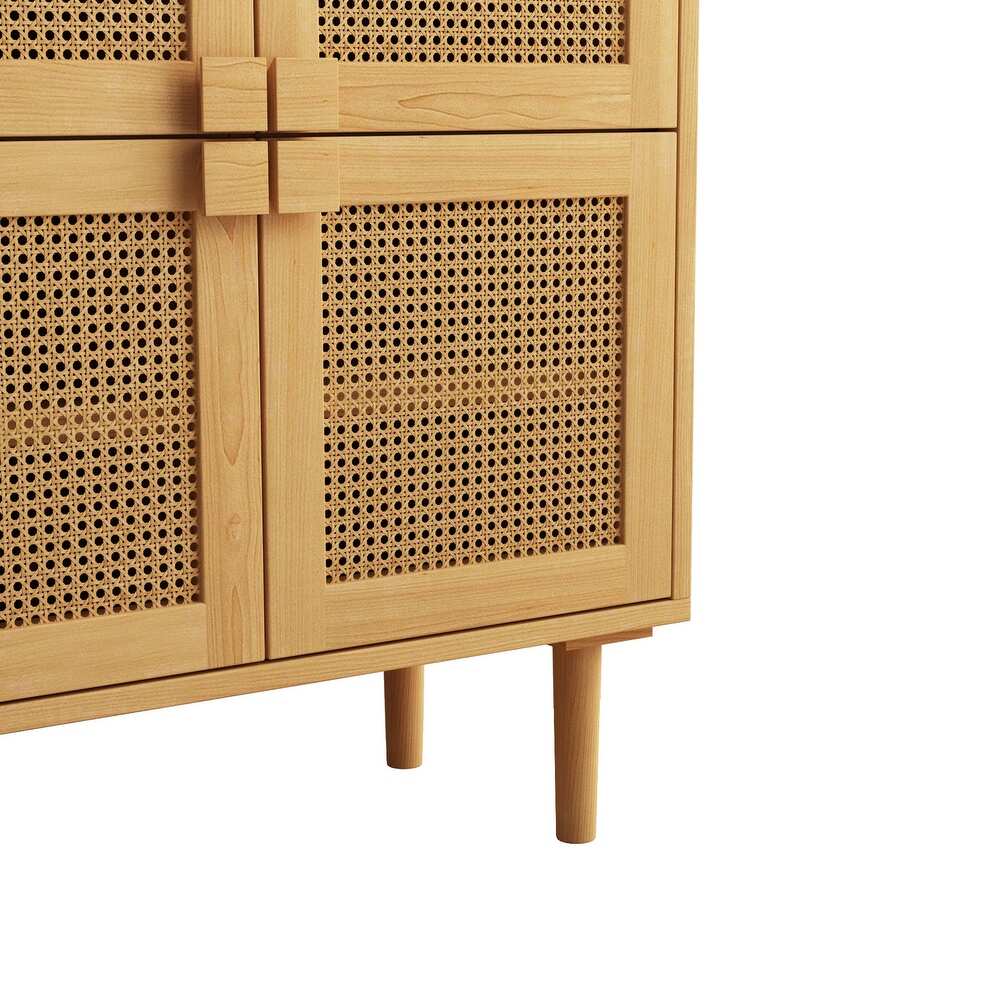 Rattan Mesh Storage Cabinet   N/A