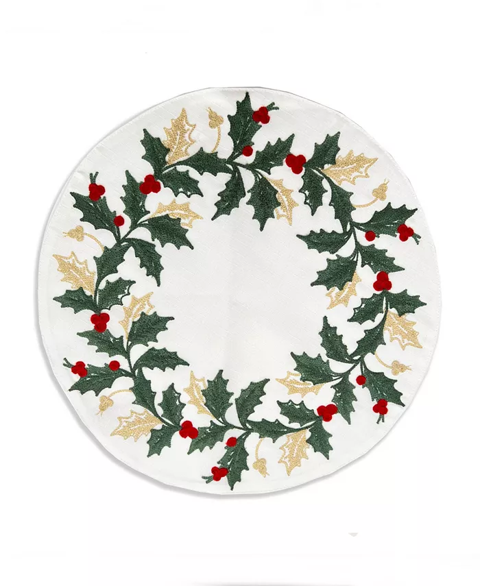 Lenox Holiday Embroidered 4 Pack Placemats Set