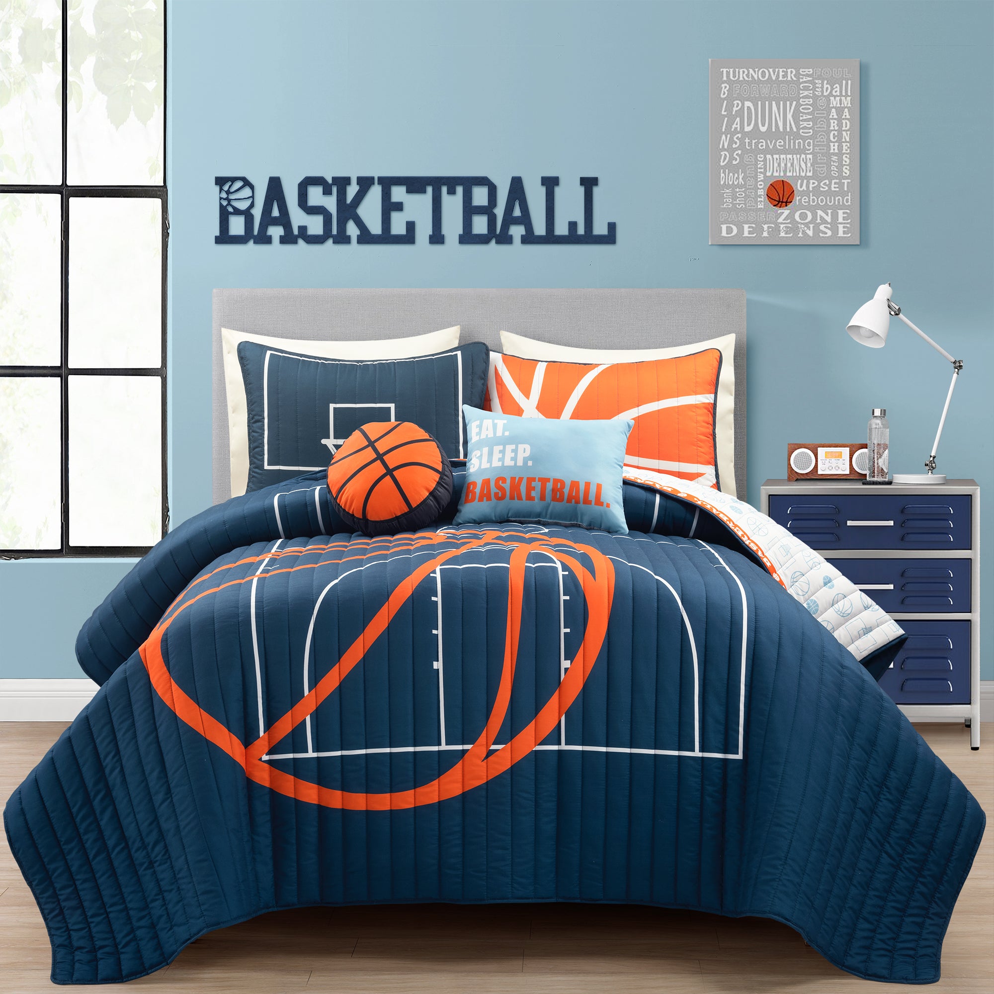 Basketball Game Quilt Set